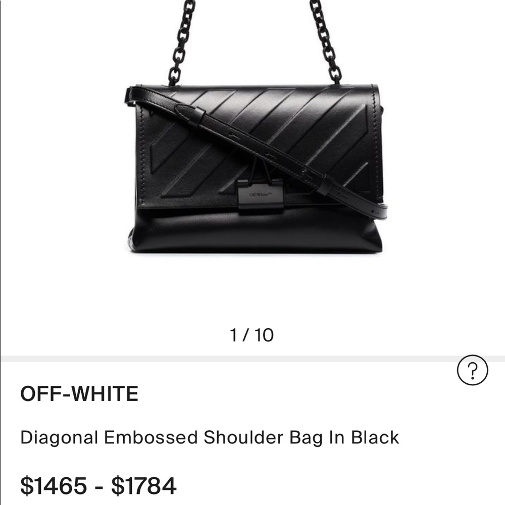 OFF WHITE SHOULDER BAG